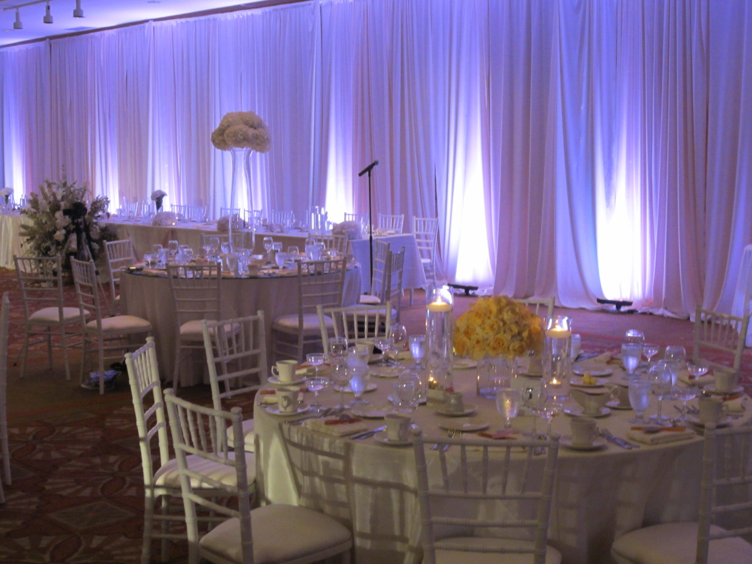 wall room drape rental