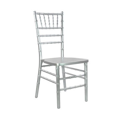 Silver wedding chair chiavari chair rental chicago milwaukee