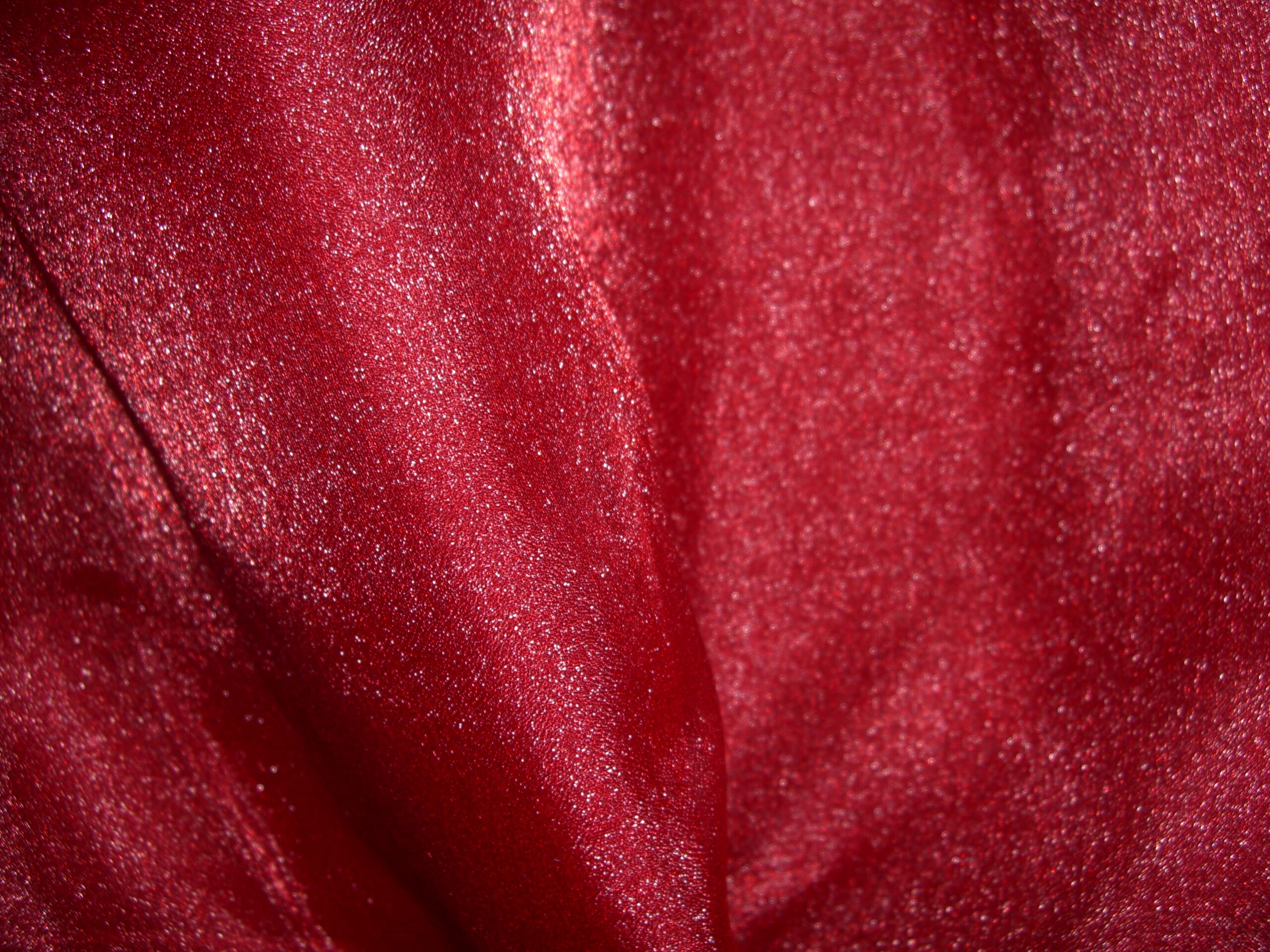 cherry red organza