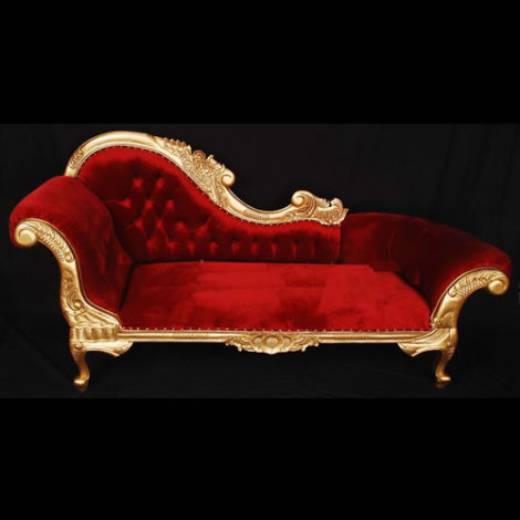 Chaise Lounge Royal Red And Gold Egpres Red Gold Chaise Lounge Settee Sofa Al